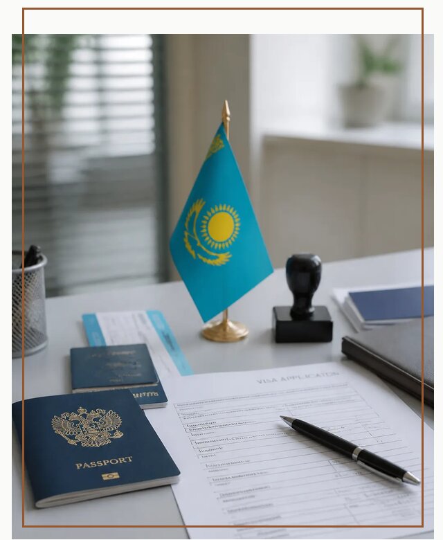 Оформление визы в Казахстан для поездки и работы в Саянске